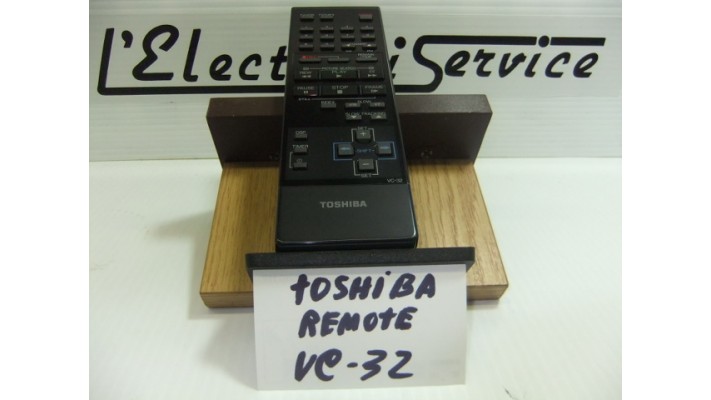 Toshiba  VC-32 VCR  remote control  .